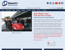 Tablet Screenshot of dupontservicecenter.com